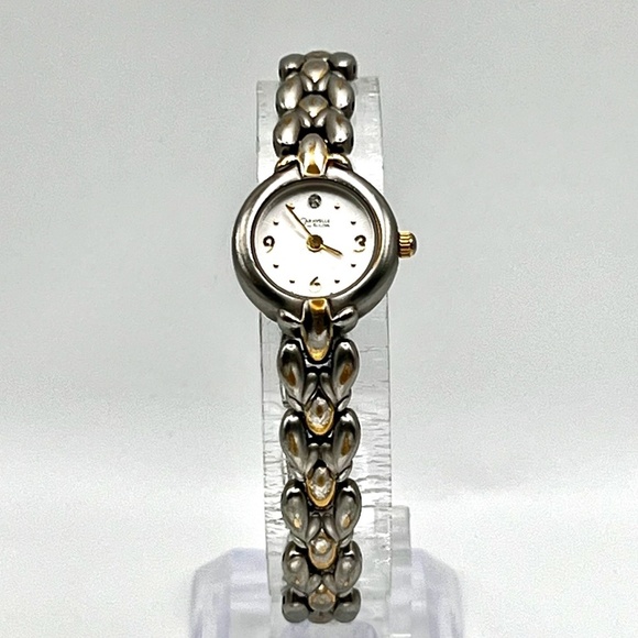 Caravelle by Bulova Vintage Petite Gold and Silver tones Ladies Watch Working - Picture 1 of 8